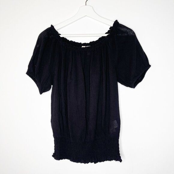 MICHAEL Michael Kors Tops - MICHAEL KORS Black Off The Shoulder Blouse 